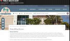 
							         Water Billing Division | Miramar, FL - Official Website - City of Miramar								  
							    