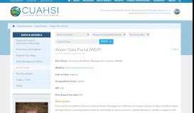 
							         Water Data Portal - CUAHSI								  
							    