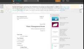 
							         Water management portal - SlideShare								  
							    