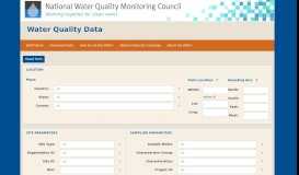 
							         Water Quality Data - Water Quality Portal								  
							    