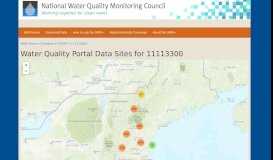 
							         Water Quality Portal Data Sites for 11113300								  
							    