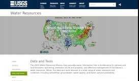 
							         Water Resources - Data and Tools - USGS								  
							    