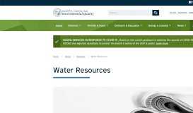 
							         Water Resources - NC DEQ								  
							    