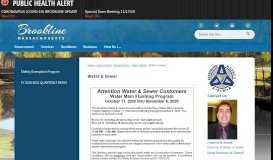 
							         Water & Sewer | Brookline, MA - Official Website								  
							    