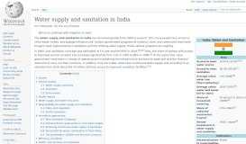 
							         Water supply and sanitation in India - Wikipedia								  
							    