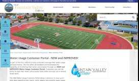 
							         Water Usage Customer Portal - NEW and IMPROVED! | Fountain ...								  
							    