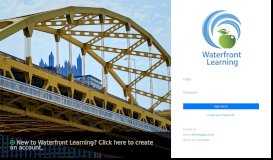 
							         Waterfront Learning | Login								  
							    