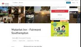 
							         Waterlot Inn - Fairmont Southampton Restaurant ... - OpenTable								  
							    