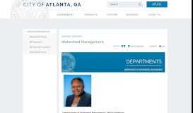 
							         Watershed Management - Atlanta, GA								  
							    