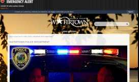 
							         Watertown Police Department | Watertown, SD - Official Website								  
							    