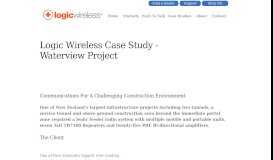 
							         Waterview Project | Logic Wireless Pty Ltd								  
							    