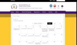 
							         Waterville Central School / Calendar								  
							    