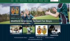 
							         Watford Grammar School For Boys								  
							    