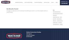 
							         Watkins Construction SSA Client Portal | Roofing Materials | Watkins ...								  
							    