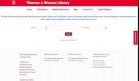 
							         Watsonline: Thomas J. Watson Library Catalog								  
							    