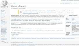 
							         Waupaca Foundry - Wikipedia								  
							    