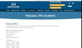 
							         Wausau, WI Location - Gastroenterologist in Wausau ... - GI Associates								  
							    