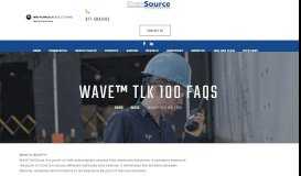 
							         WAVE TLK 100 FAQs Motorola Solutions Channel Partner Michigan								  
							    