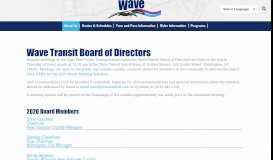 
							         Wave Transit Board Members								  
							    