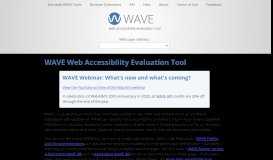 
							         WAVE Web Accessibility Tool								  
							    
