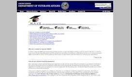 
							         Wave - Welcome to the GI Bill Website - US Department of Veterans ...								  
							    