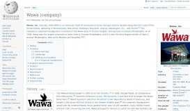 
							         Wawa (company) - Wikipedia								  
							    