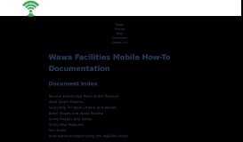 
							         Wawa Facilities Mobile How-To Documentation - AppTree								  
							    