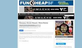 
							         Wawona Street Haunt | West Portal - SF Funcheap								  
							    