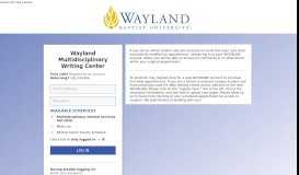 
							         Wayland Multidisciplinary Writing Center								  
							    