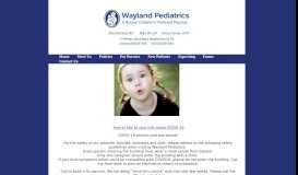 
							         Wayland Pediatrics								  
							    