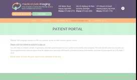 
							         Wayne, NJ | Patient Portal - Medical Park Imaging								  
							    