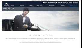 
							         Ways to Contact Us | Peugeot UK								  
							    