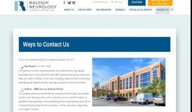 
							         Ways to Contact Us – Raleigh Neurology Associates								  
							    