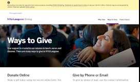 
							         Ways to Give - | NYU Langone Health								  
							    