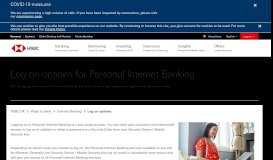 
							         Ways to log on to Personal Internet Banking - Hsbc								  
							    