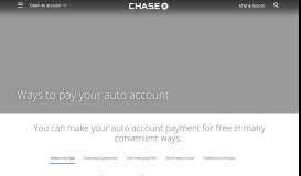 
							         Ways to pay | Auto Loans | Chase - Chase.com								  
							    