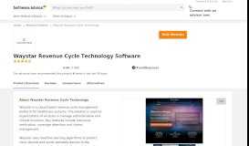 
							         Waystar Software - 2019 Reviews, Pricing & Demo								  
							    