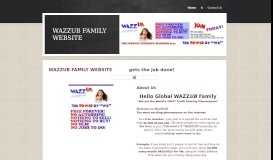 
							         WAZZUB FAMILY WEBSITE								  
							    