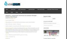 
							         WBSEDCL, Government Vacancies For Assistant Manager ...								  
							    