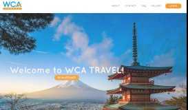 
							         WCA Travel								  
							    