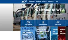 
							         WCA Waste Corporation								  
							    