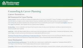 
							         WCC › Counseling › Career Resources								  
							    