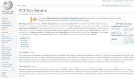 
							         WCF Data Services - Wikipedia								  
							    