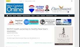 
							         WCFHT health portal key to healthy New Year's resolution – West ...								  
							    