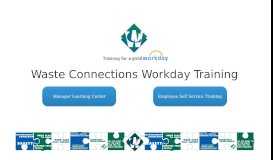 
							         WCI Workday Training - Waste Connections								  
							    