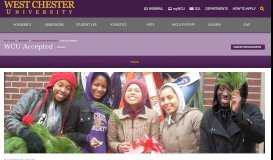 
							         WCU Accepted - West Chester University								  
							    