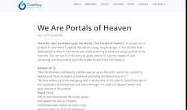 
							         We Are Portals of Heaven - Overflow Global Ministries								  
							    