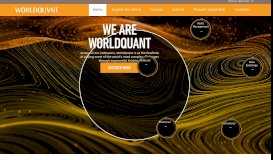 
							         We Are WorldQuant: Home								  
							    
