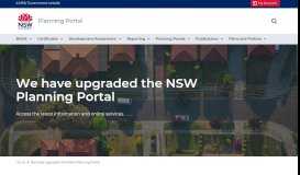 
							         We have upgraded the NSW Planning Portal | Planning Portal ...								  
							    