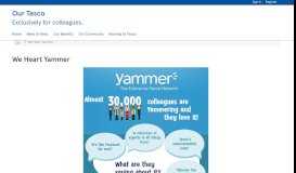 
							         We Heart Yammer - Our Tesco								  
							    